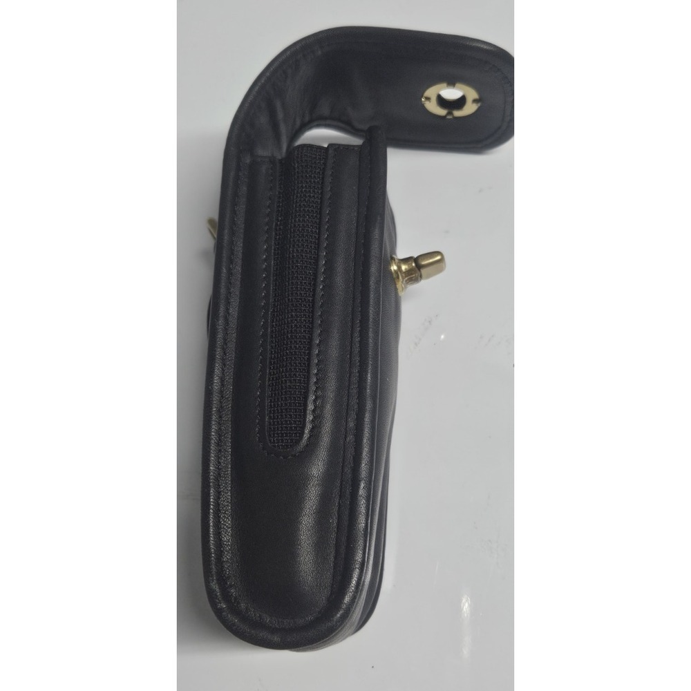 Vintage Coach Legacy black turnlock belt cell phone bag leather upper - Picture 4 of 7